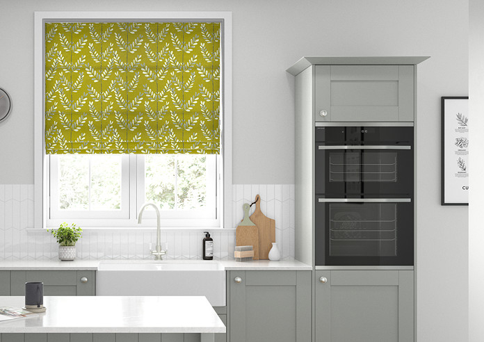 Scandi Sprig, Kiwi - Roman Blind - Image 3